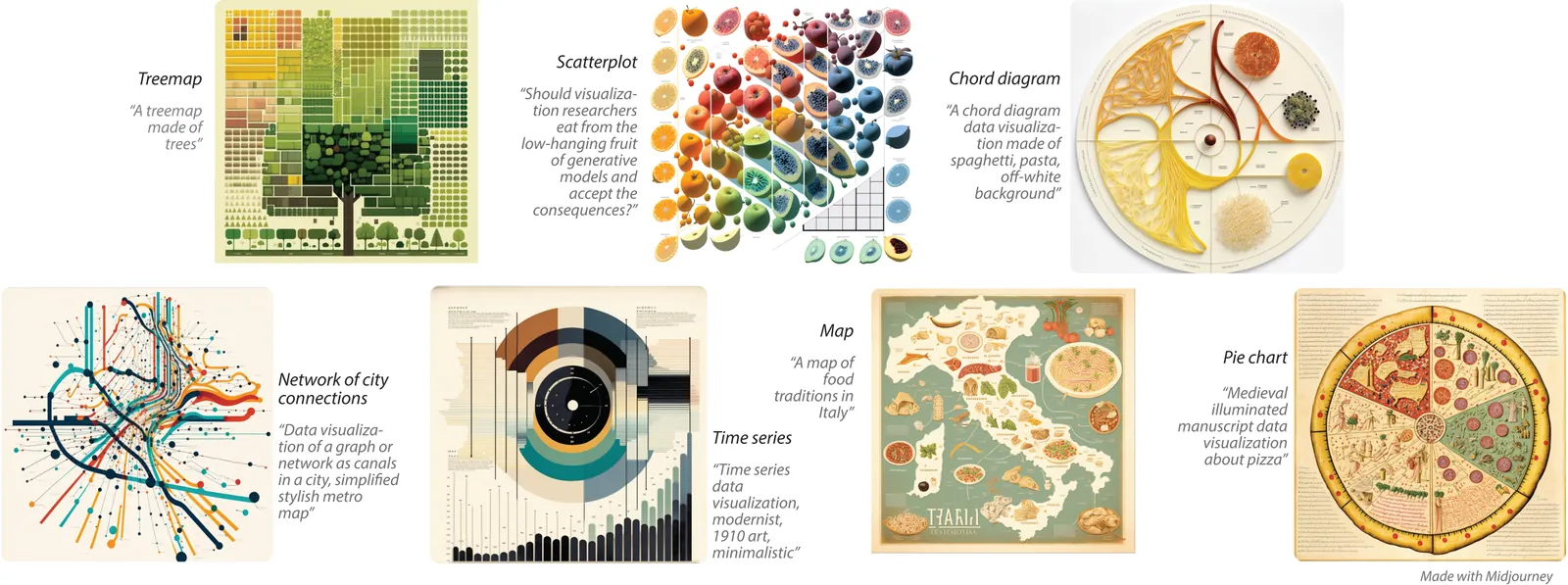 Doom or Deliciousness: Challenges and Opportunities for Visualization in the Age of Generative Models